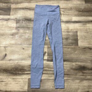 Lululemon Athletic Always On High Rise Tight Yoga Pants 28” Blue Women’s Size 2